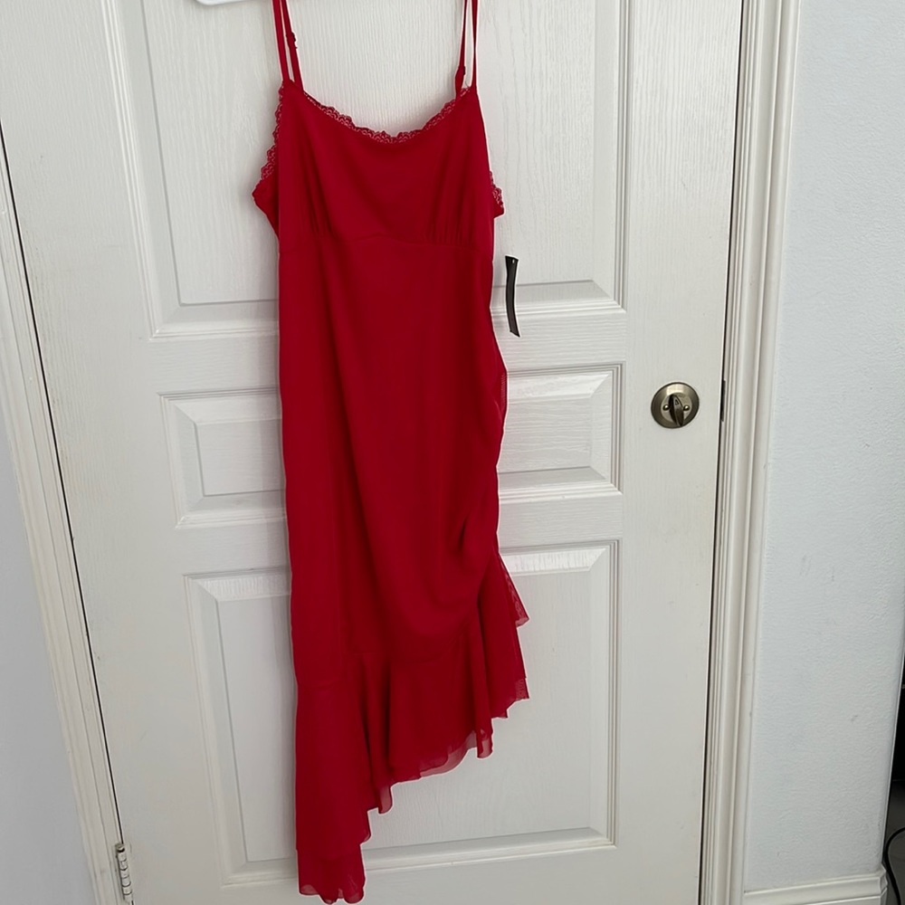 Brand new red dress, size large